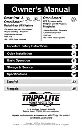 Tripp Lite SMART1200XLHG Manuale Utente