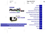 Epson PhotoPC 600 Manual Do Utilizador