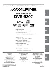 Alpine DVE-5207 Справочник Пользователя