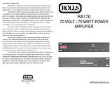 Rolls RA170 Folheto
