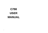 Pantech c790 User Manual