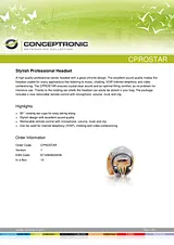 Conceptronic Prostar Professional 1200034 Manual Do Utilizador