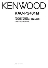 Kenwood KAC-PS401M User Manual