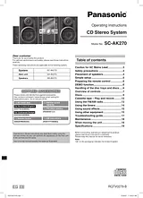 Panasonic sc-ak270 User Manual