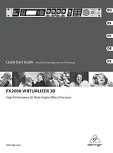 Behringer Virtualizer 3D FX2000 Guía De Instalación Rápida