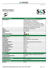 Sks Hirschmann Test lead [ Banana jack 4 mm - Banana jack 4 mm] 0.25 m Green CO MLN SIL 25/1 934090104 データシート