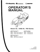 Snapper 2400 XL Series Manual Do Utilizador
