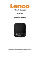Lenco LEN BTS-110 BTS-110 BLACK User Manual
