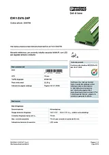 Phoenix Contact Electronic terminal block EIK1-SVN-24P 2940799 2940799 Data Sheet