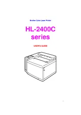 Brother HL-2400C Manual Do Utilizador