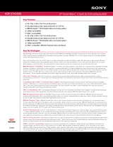 Sony KDF-37H1000 Guide De Spécification