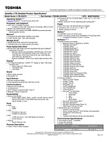 Toshiba L735-S3370 PSK08U-03V02N User Manual