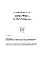 Clarion PF3302 User Manual
