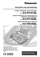 Panasonic KXFP185BL 지침 매뉴얼
