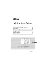 Nikon COOLPIX P7800 Краткое Руководство По Установке