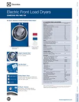 Electrolux EIMED55IIW Specification Sheet