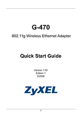 ZyXEL Communications G-470 ユーザーズマニュアル