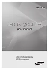 Samsung 24" TV-Monitor mit schneller Reaktionszeit Manuel D’Utilisation