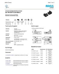 Adels Contact Mains connector Plug, right angle Total number of pins: 3 16 A Black AC 166 GST/3 1 pc(s) 162063 Datenbogen