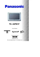 Panasonic tx-32pm1f Manuel D’Utilisation