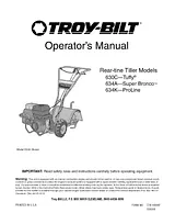 Troy-Bilt 634A Benutzerhandbuch