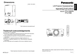 Panasonic PT-L735NTE Manuel D’Utilisation
