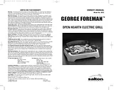 George Foreman Open Hearth Grill 取り扱いマニュアル