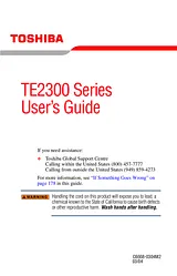 Toshiba TE2300 사용자 가이드