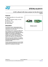 STMicroelectronics A 93% efficient LED driver solution for the US market STEVAL-ILL041V1 STEVAL-ILL041V1 Ficha De Dados