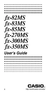 Casio FX-85MS User Manual