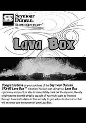 Lava Computer Lava BoxTM Distortion SFX-05 User Manual
