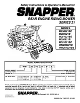 Snapper M250821BE Manual Do Utilizador