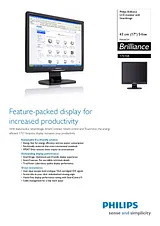 Philips LCD monitor with SmartImage 17S1SB 17S1SB/00 Prospecto