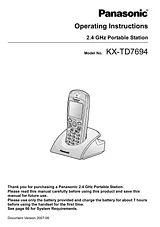 Panasonic KX-TD7694 Benutzerhandbuch