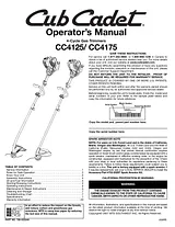 Cub Cadet CC4175 Manual Do Utilizador