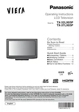 Panasonic TX37LX85P Operating Guide