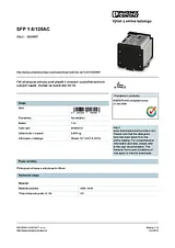Phoenix Contact EMC filter surge protection device SFP 1-5/120AC 2920667 2920667 Data Sheet