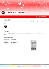 Conceptronic USB - Apple 30-p 1m 11000861 用户手册