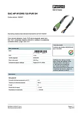 Phoenix Contact Sensor/Actuator cable SAC-4P-M12MS/ 5,0-PUR SH 1682647 1682647 Data Sheet
