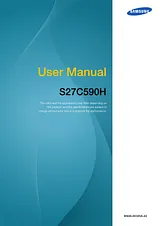 Samsung S27C590H Справочник Пользователя