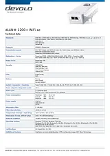 Devolo dLAN 1200+ WiFi 9383 Dépliant