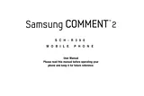 Samsung Comment 2 用户手册