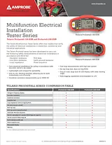 Beha Amprobe Telaris ProInstall-100-DVDE-tester 4373971 Техническая Спецификация