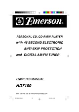 Emerson HD7100 Benutzerhandbuch