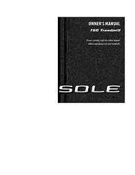 SOLE F60 Manual De Propietario