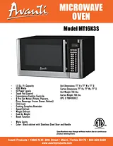 Avanti MT16K3S Specification Sheet