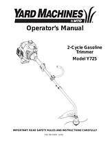 MTD Y725 Manual Do Utilizador