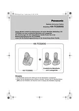 Panasonic KXTCD203G Operating Guide