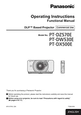 Panasonic PT-DZ570E Manuel D’Utilisation