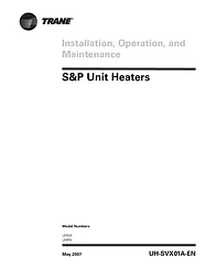 Trane S&P Unit Heaters メンテナンスマニュアル